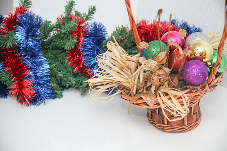 Photo of the Christmas decorations and giftsの写真素材