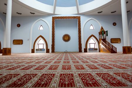 Photo of the Istiqlal mosque - interior, Sarajevo, Bosnia and Herzegovinaのeditorial素材