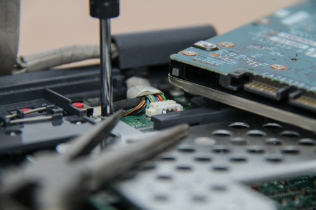 Photo of the Professional laptop repairの写真素材