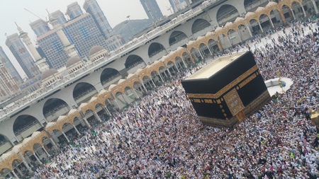 MECCA, SAUDI ARABIA, September 2016 - Muslim pilgrims from all over the world gathered to perform...