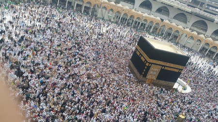 MECCA, SAUDI ARABIA, September 2016 - Muslim pilgrims from all over the world gathered to perform...