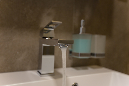 Interiorof the  beautiful Luxury villa, bathroomの写真素材