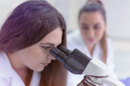 Concept Coronavirus. 2019-nCoV. Scientists or doctors research for Corona virus treatment and...