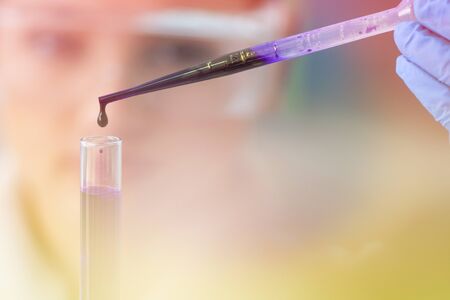 Concept Coronavirus.  scientist or doctor research for Corona virus treatment drug And research in...