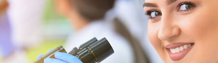 Concept Coronavirus.  scientist or doctor research for Corona virus treatment drug And research in...