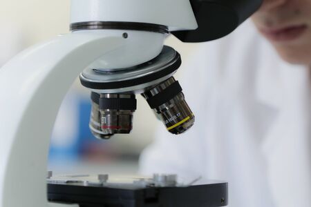 Concept Coronavirus.  scientist or doctor research for Corona virus treatment drug And research in...