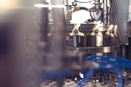 Drinking water of factory or plant production, industrial interior, water treatment plant, water purification and delivery business, combating the lack of clean water among the populationの写真素材