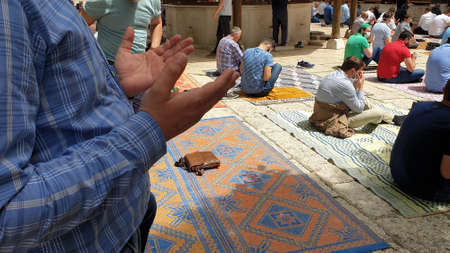 Friday Ramadan pray/Sarajevo, Bosnia and Herzegovina, May 15, 2020. Muslims are taking the weekly...