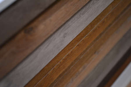 Wooden samples for floor laminate or furniture in home or commercial building for design. Wood...