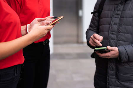 Event QR code ticket scanning before begining of business conference