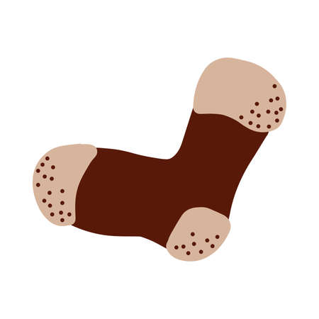 Sock. Vector hand draw cartoon illustration.のイラスト素材