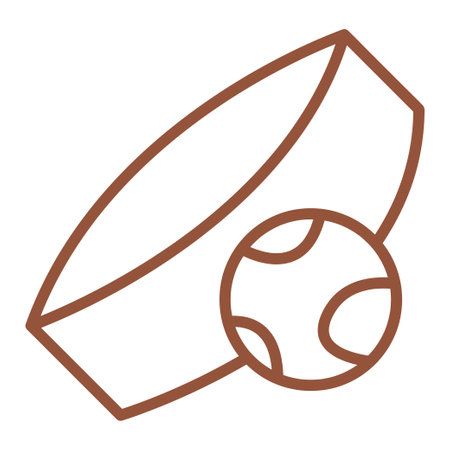 Doodle cat collar with a bell. Line art clip art on white background.のイラスト素材