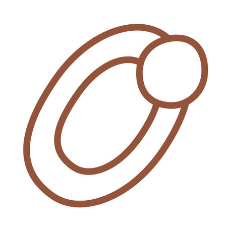 Scrunchy doodle. A toy for a pet in the form of a scrunchy. Line art clip art on white background.のイラスト素材