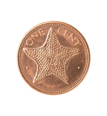 Bahamas coin with starfish