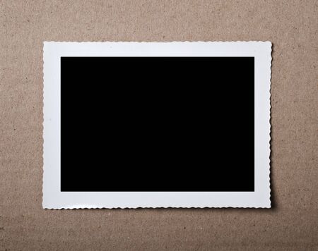 Vintage blank photograph frame with copy space. 