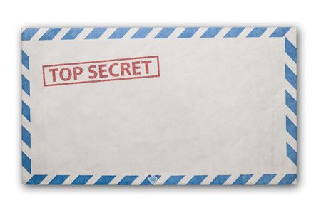 Open  envelope with top secret stampの写真素材