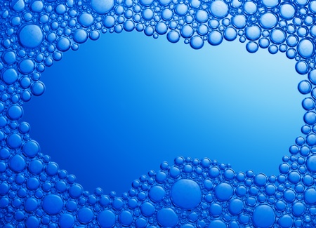 Close up shot of bubbles in water.