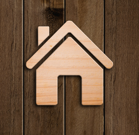 Small wooden model house.の写真素材