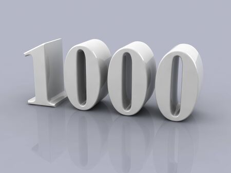 white metallic number 100 on white background, digitally generated image.の写真素材