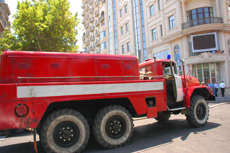 Firetruck in the city