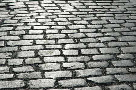 Cobbles on the street - can be used as backgroundの写真素材