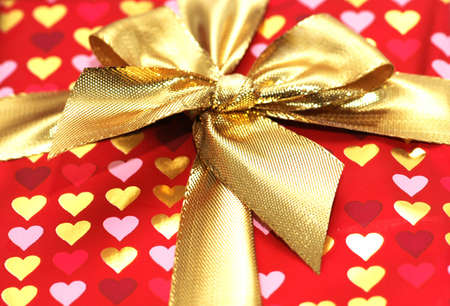 Close up of the shiny gift boxの写真素材