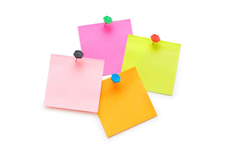 Notes isolated on the white background