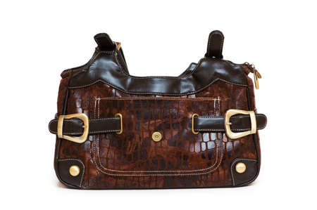 Woman bag isolated on the white backgroundの写真素材