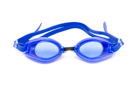 Swimming goggles isolated on the white backgroundの写真素材