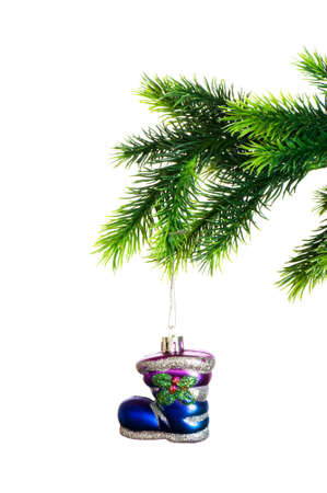 Christmas decoration isolated on the white backgroundの写真素材