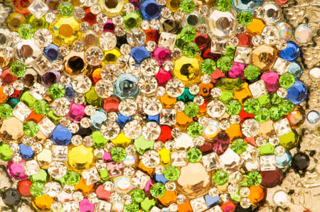 Close up of colourful background with many beadsの写真素材