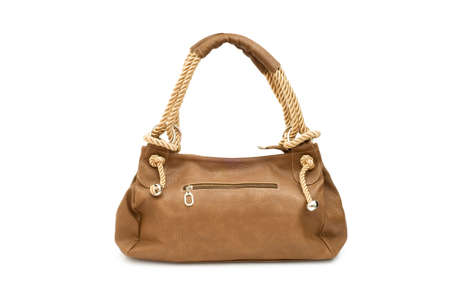 Woman bag isolated on the white backgroundの写真素材