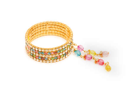 Woman bracelet isolated on the white backgroundの写真素材