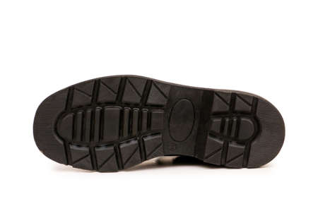 Heavy duty boots isolated on the white backgroundの写真素材