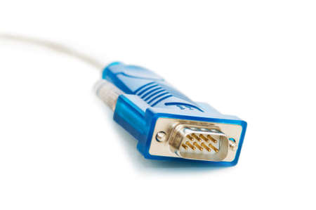 COM cable isolated on the white backgroundの写真素材