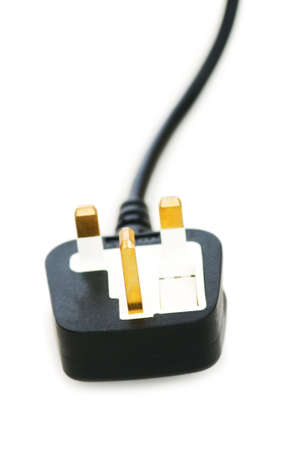 Electric plug isolated on the white background