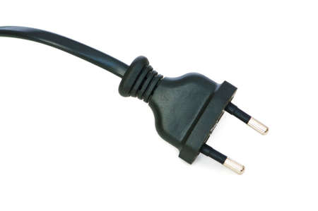 Electric plug isolated on the white background