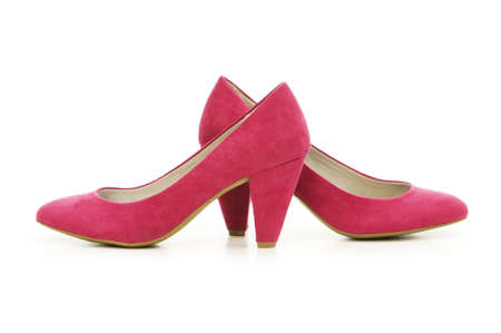 Woman shoes isolated on the white backgroundの写真素材