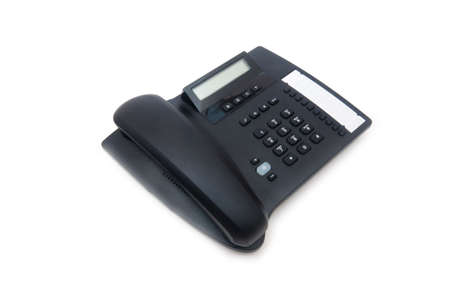 Office phone isolated on the white background