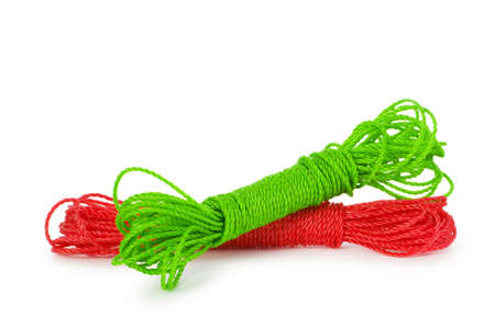 Rope skein isolated on the white background