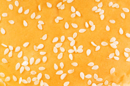 Food background of bread with sesame seedsの写真素材
