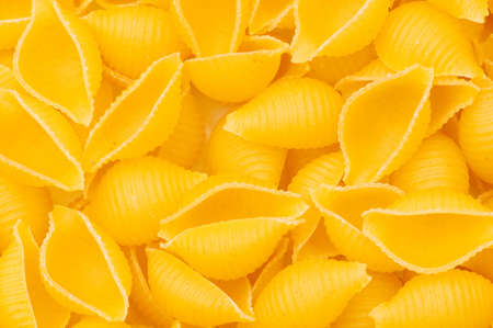 Close up of italian pasta - spiral shapedの写真素材