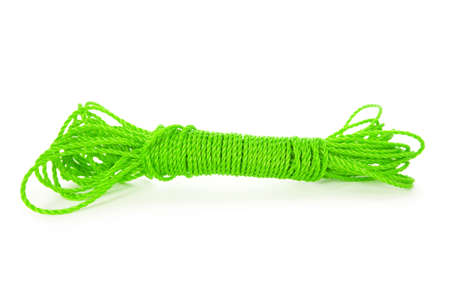 Rope skein isolated on the white backgroundの写真素材