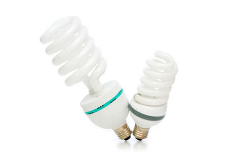 Energy saving lamp isolated on the white background