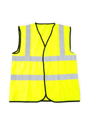 Yellow vest isolated on the white background Yellow vest isolated on the white background