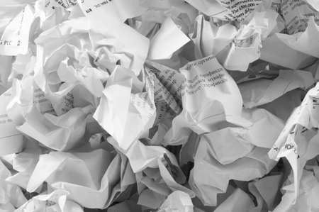 Recycling concept with lots of waster paper