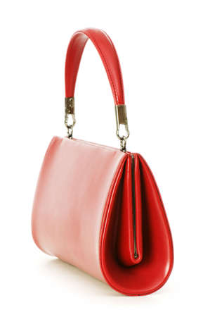 Woman bag isolated on the white backgroundの写真素材