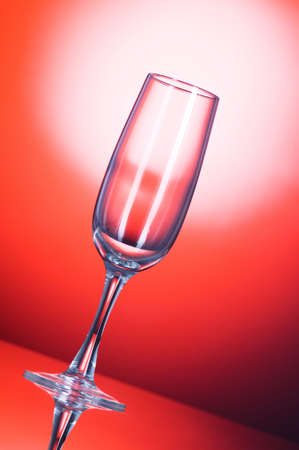 Wine glasses against colourful backgroundの写真素材