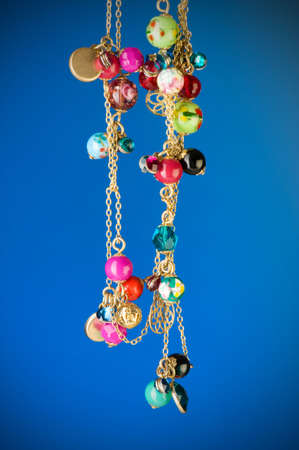 Pendant against colour gradient backgroundの写真素材