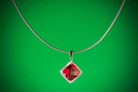 Pendant against colour gradient backgroundの写真素材